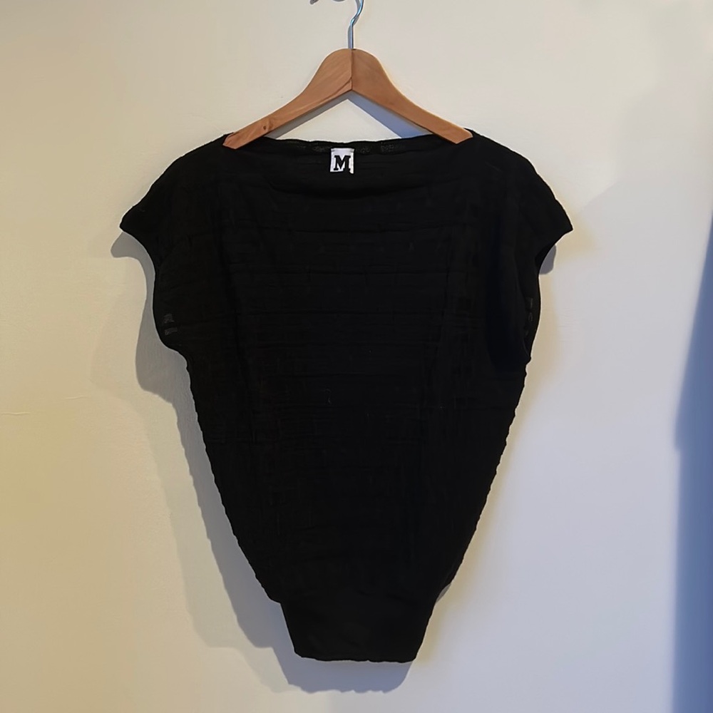 Missoni black weave sleeveless sweater size 4